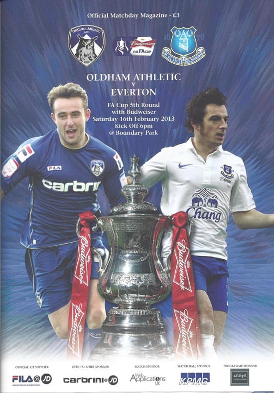 Oldham Athletic FC v Everton FC